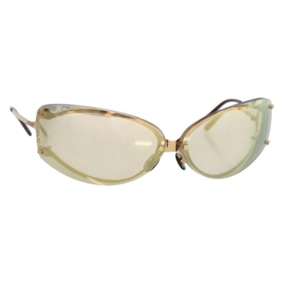 CARTIER Colored lens Glasses metal Gold Auth - Picture 1 of 15